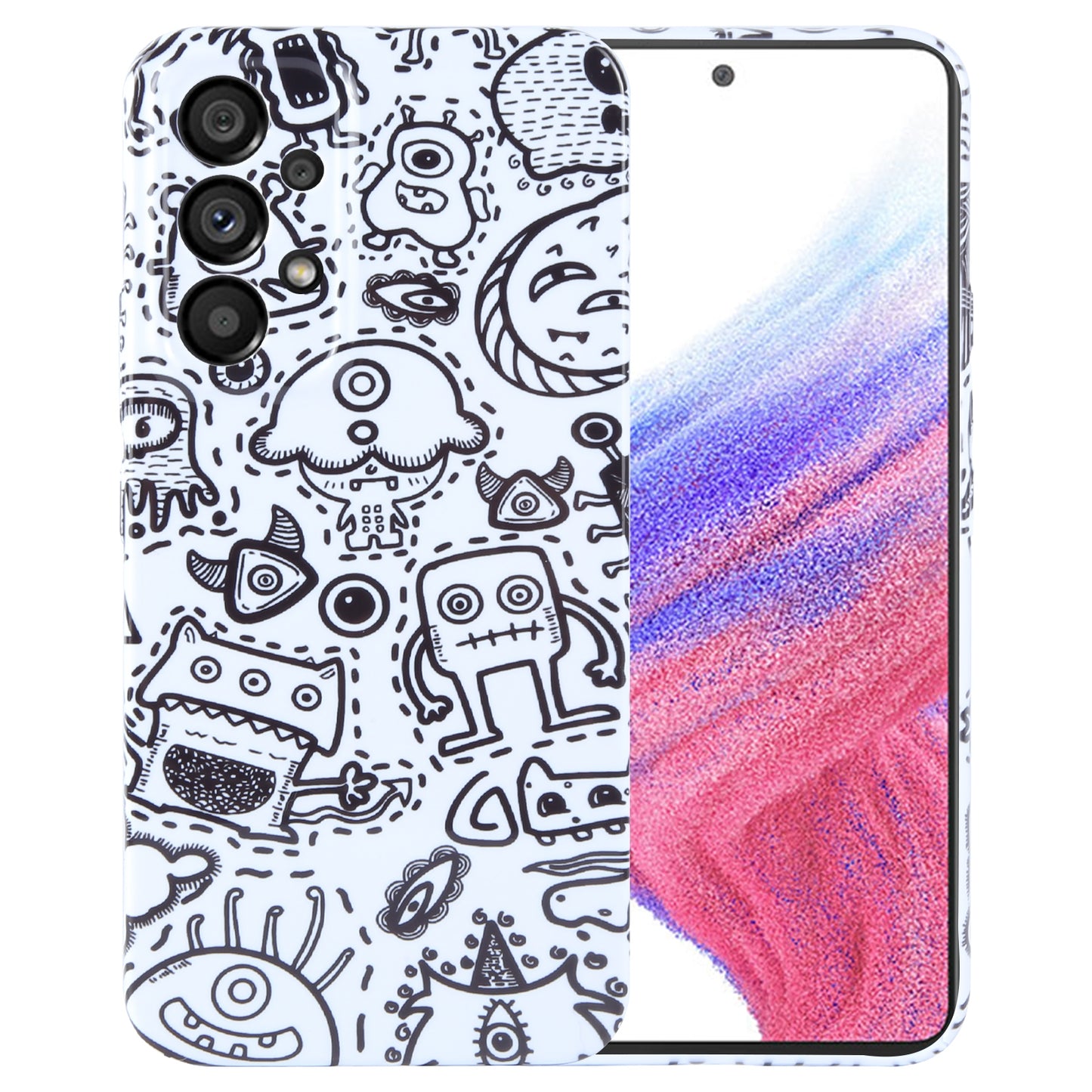 Samsung Galaxy A53 5G Painted Pattern PC Phone Case with Precise Hole Design