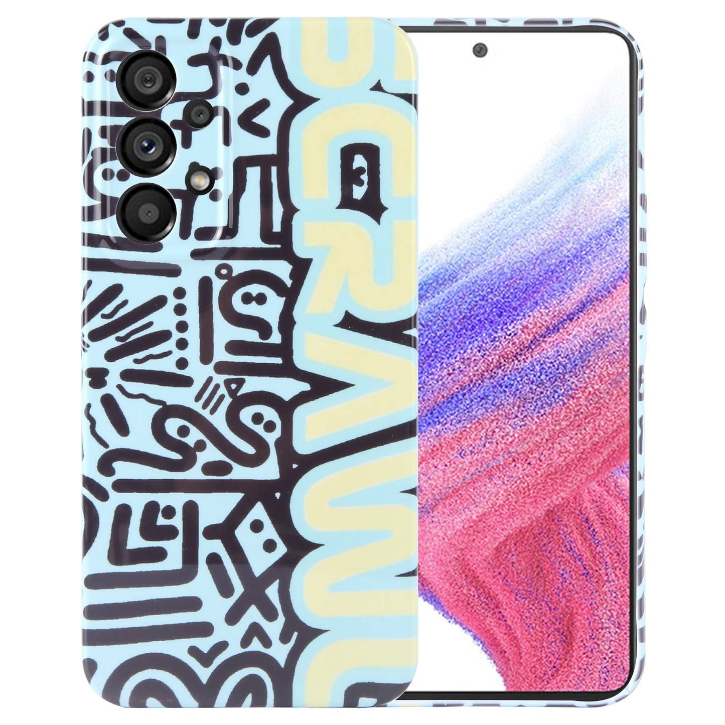 Samsung Galaxy A53 5G Painted Pattern PC Phone Case with Precise Hole Design