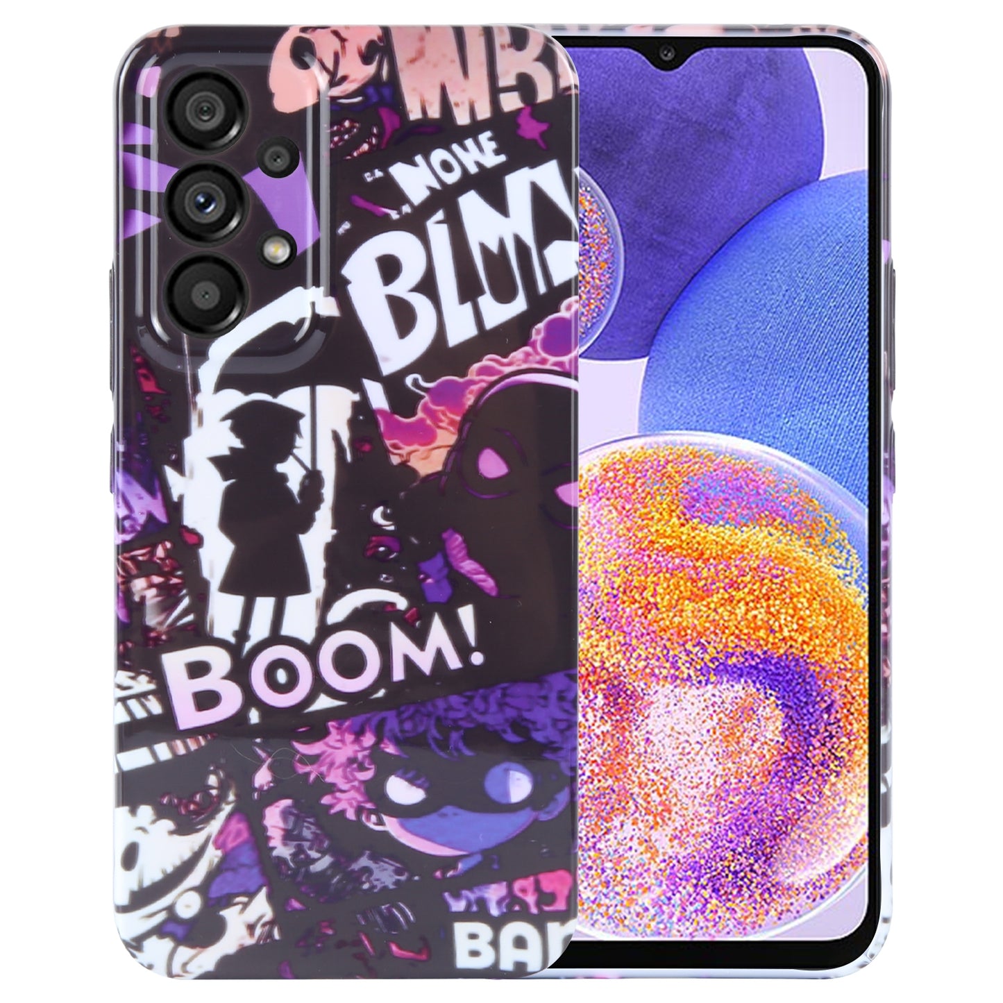 Samsung Galaxy A23 Painted Pattern PC Phone Case with Precise Hole Design