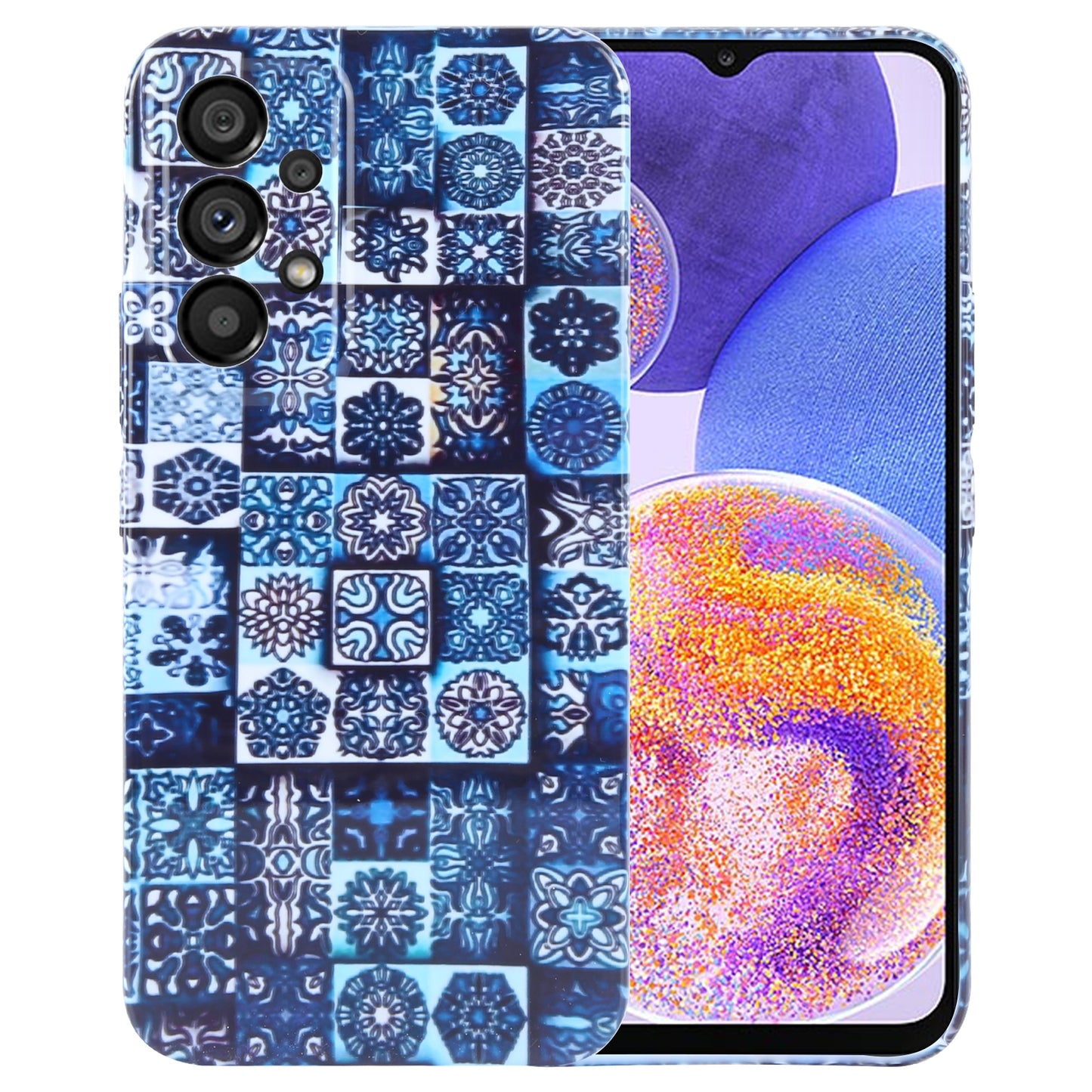 Samsung Galaxy A23 Painted Pattern PC Phone Case with Precise Hole Design