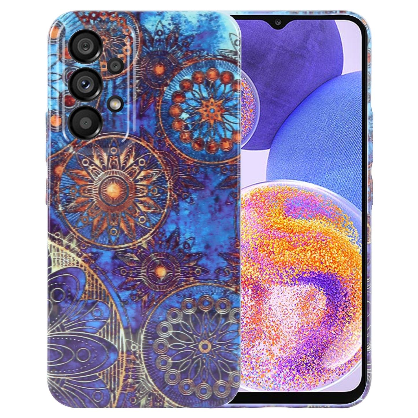 Samsung Galaxy A23 Painted Pattern PC Phone Case with Precise Hole Design