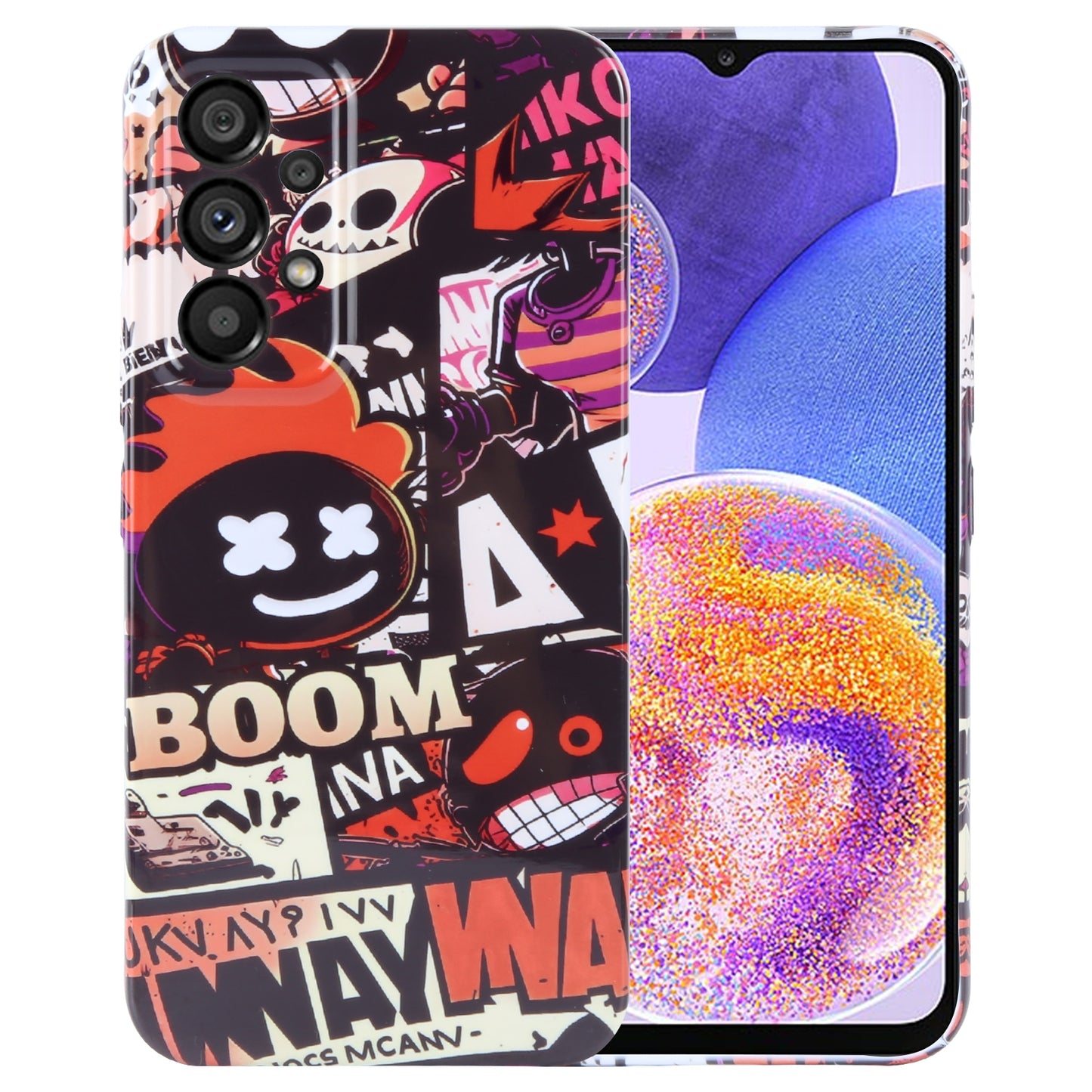 Samsung Galaxy A23 Painted Pattern PC Phone Case with Precise Hole Design