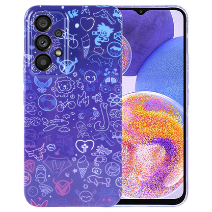 Samsung Galaxy A23 Painted Pattern PC Phone Case with Precise Hole Design