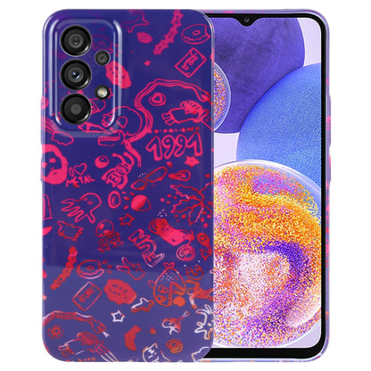 Samsung Galaxy A23 Painted Pattern PC Phone Case with Precise Hole Design