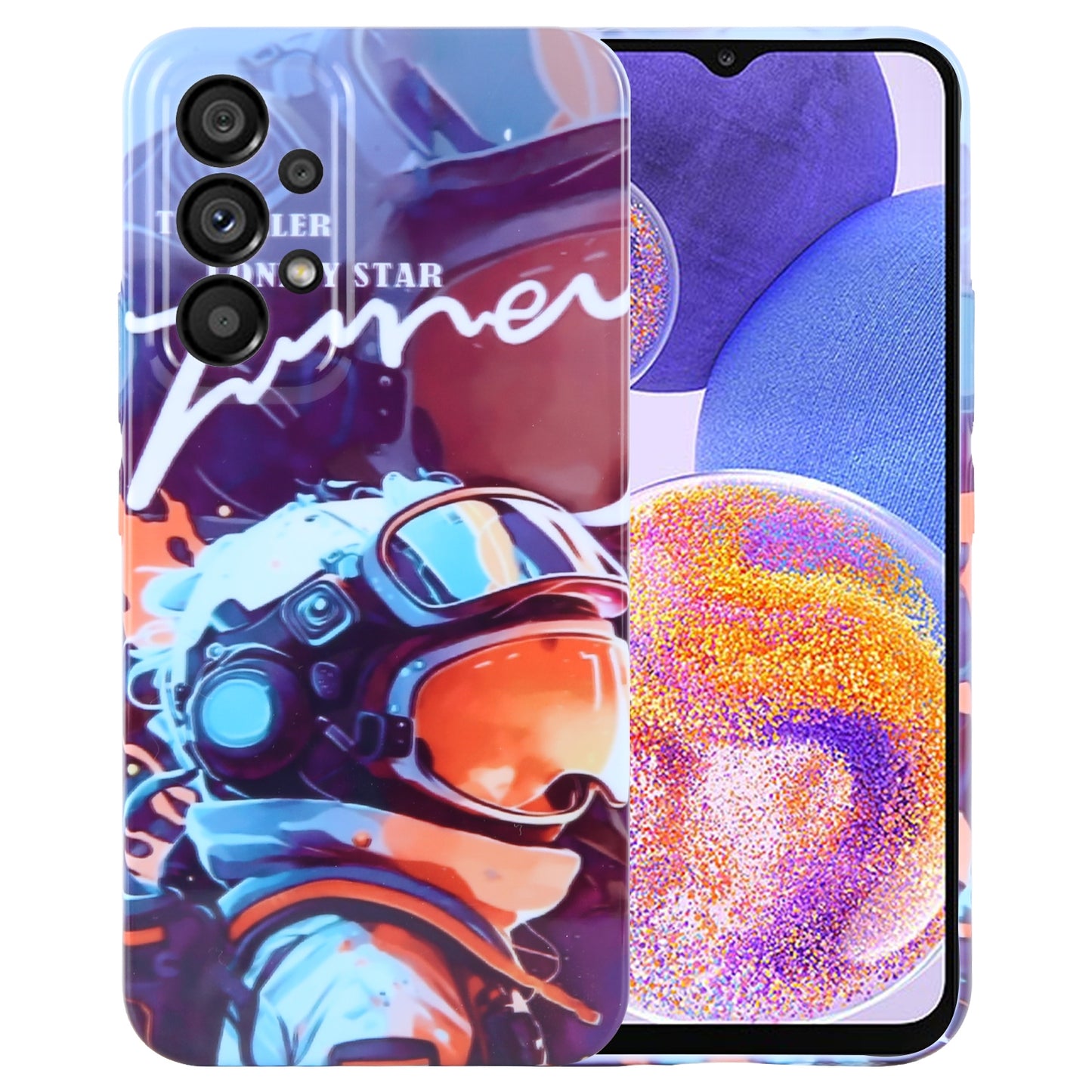 Samsung Galaxy A23 Painted Pattern PC Phone Case with Precise Hole Design