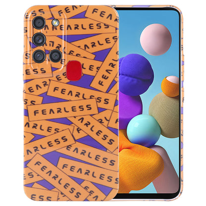 Samsung Galaxy A21s Painted Pattern PC Phone Case with Precise Hole Design
