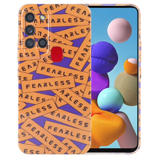 Samsung Galaxy A21s Painted Pattern PC Phone Case with Precise Hole Design