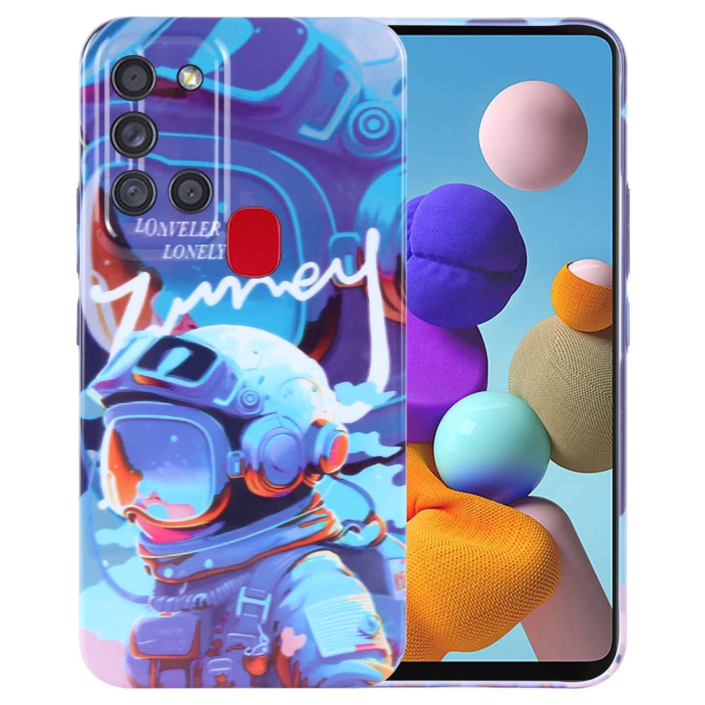 Samsung Galaxy A21s Painted Pattern PC Phone Case with Precise Hole Design