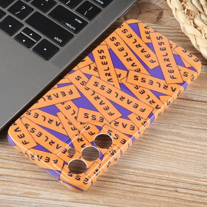 Samsung Galaxy A21s Painted Pattern PC Phone Case with Precise Hole Design