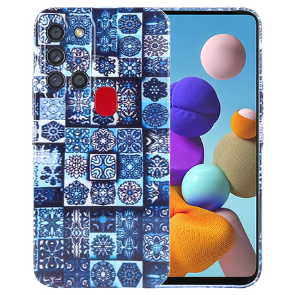 Samsung Galaxy A21s Painted Pattern PC Phone Case with Precise Hole Design