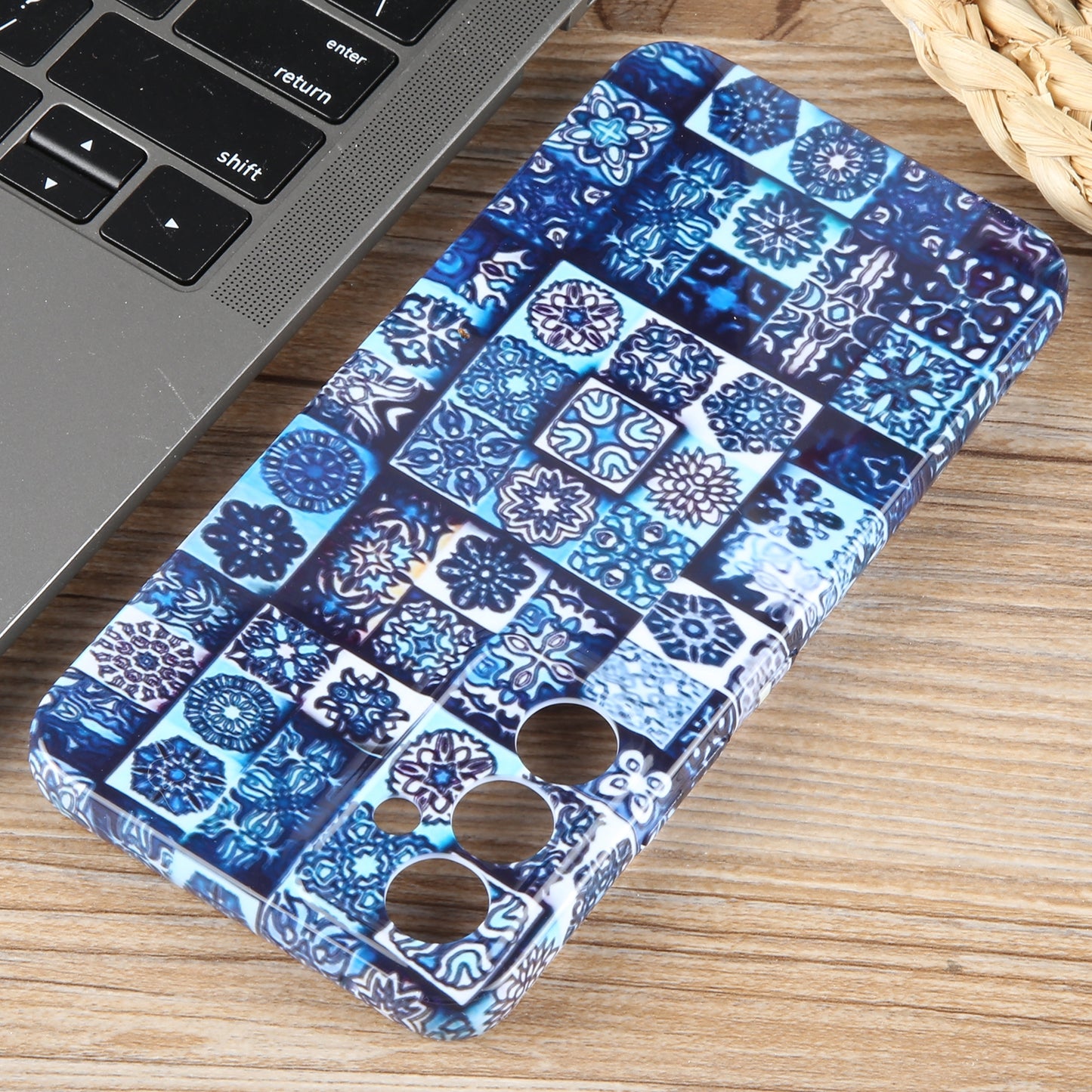 Samsung Galaxy A21s Painted Pattern PC Phone Case with Precise Hole Design