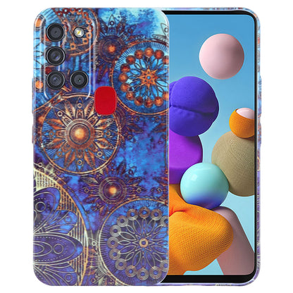 Samsung Galaxy A21s Painted Pattern PC Phone Case with Precise Hole Design