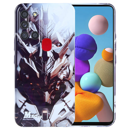 Samsung Galaxy A21s Painted Pattern PC Phone Case with Precise Hole Design