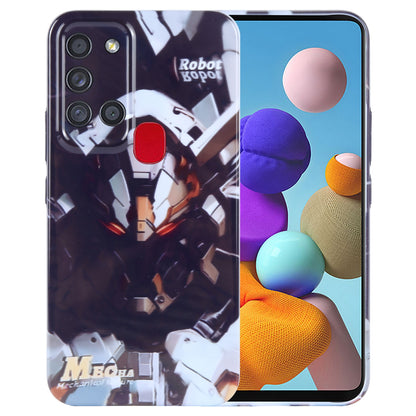 Samsung Galaxy A21s Painted Pattern PC Phone Case with Precise Hole Design