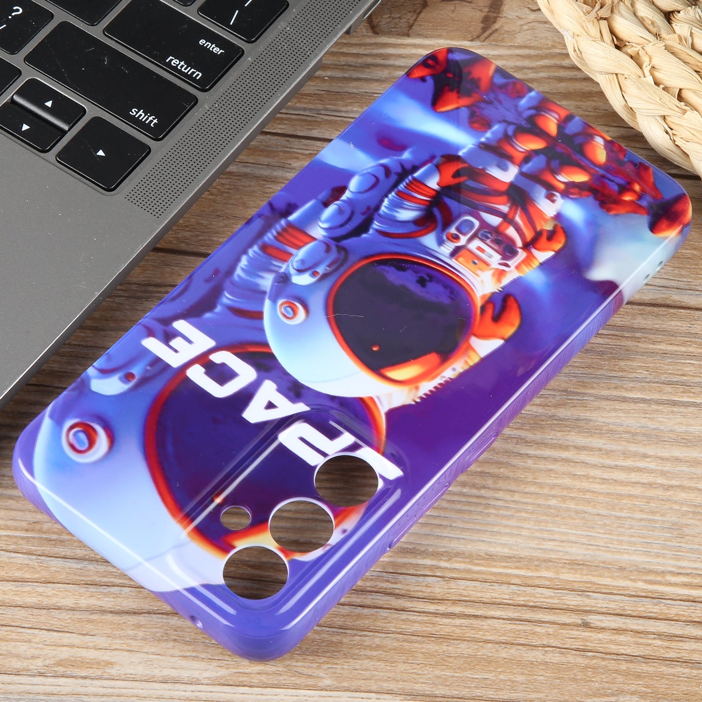 Samsung Galaxy A21s Painted Pattern PC Phone Case with Precise Hole Design