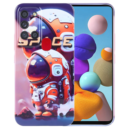 Samsung Galaxy A21s Painted Pattern PC Phone Case with Precise Hole Design