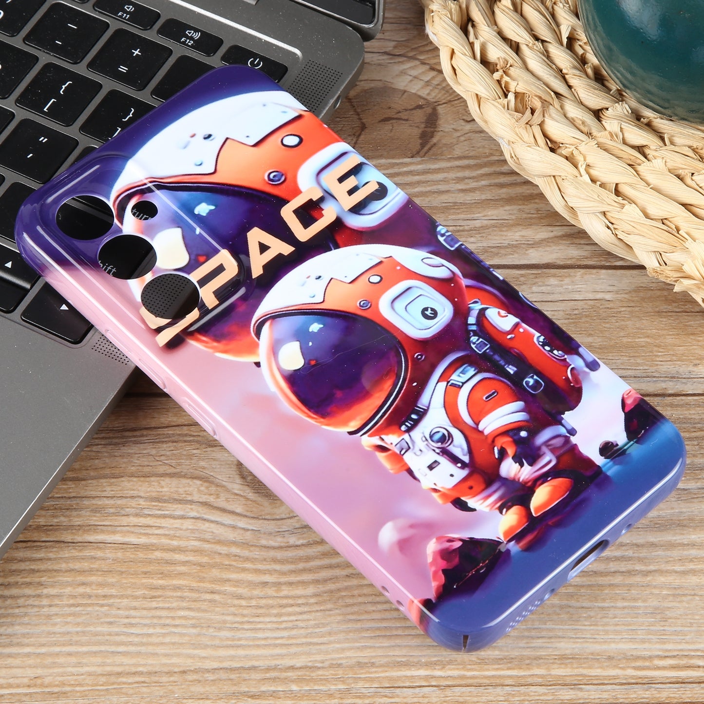Samsung Galaxy A21s Painted Pattern PC Phone Case with Precise Hole Design