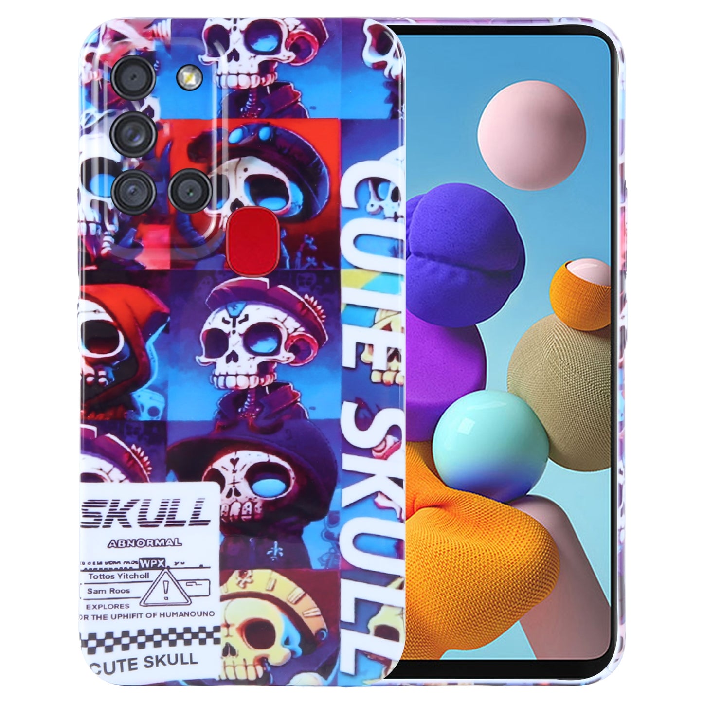Samsung Galaxy A21s Painted Pattern PC Phone Case with Precise Hole Design
