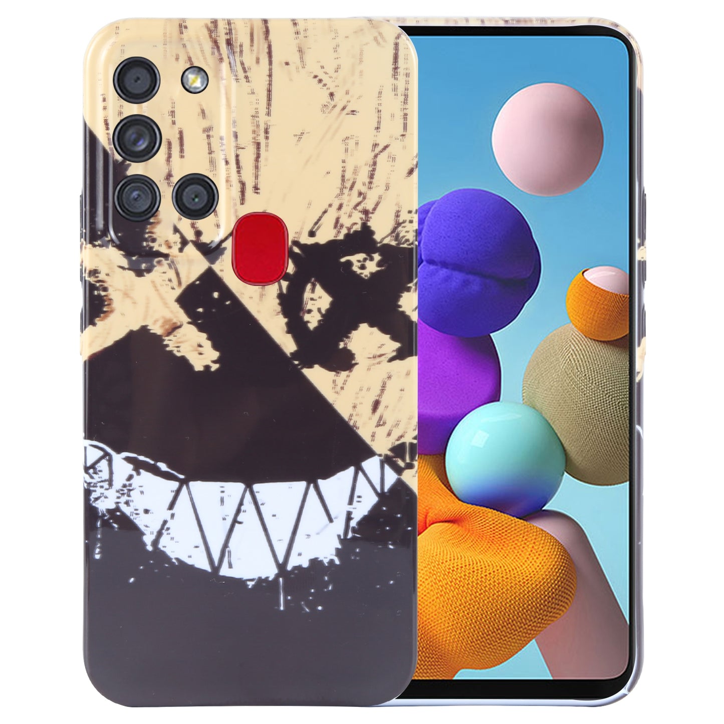 Samsung Galaxy A21s Painted Pattern PC Phone Case with Precise Hole Design