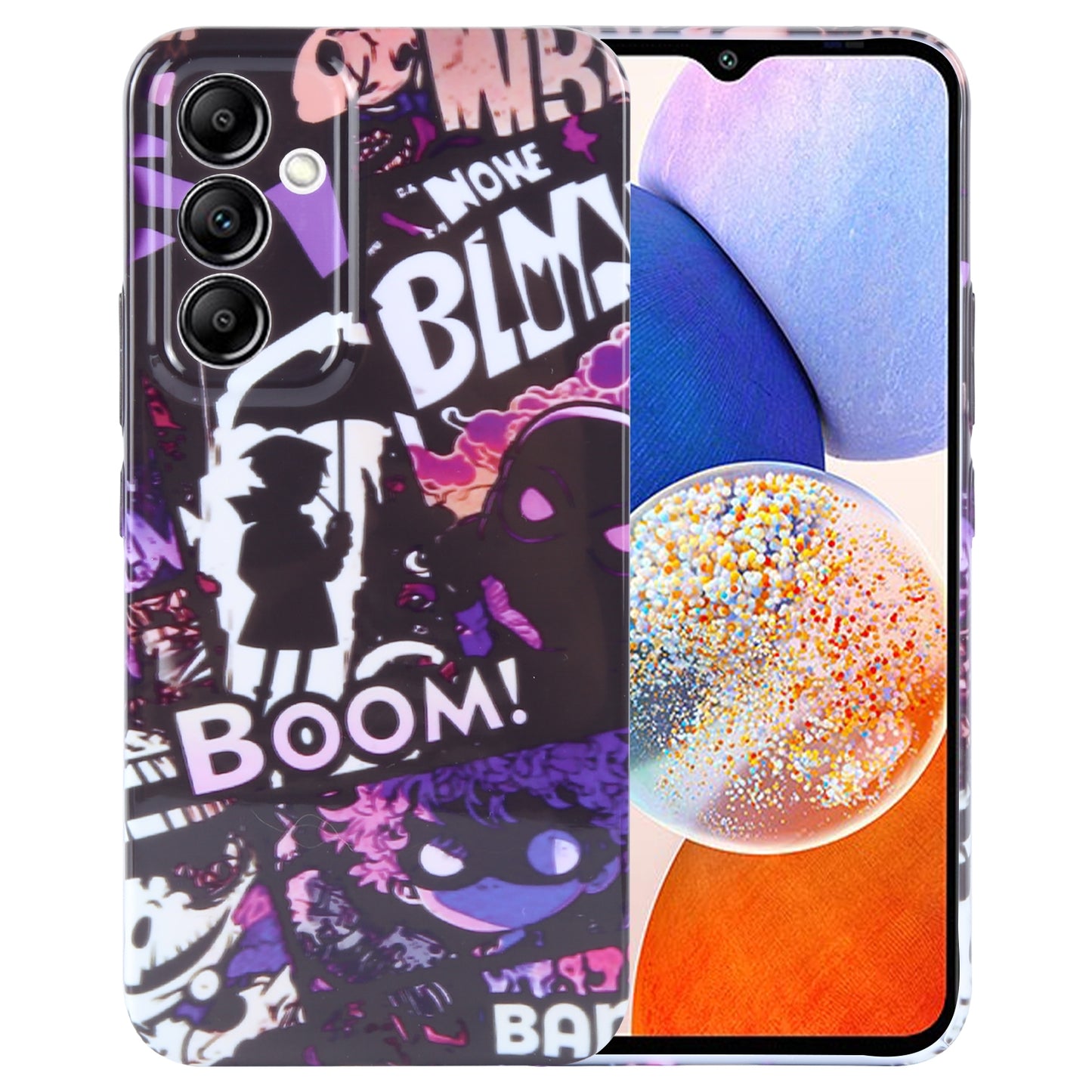 Samsung Galaxy A14 5G Painted Pattern PC Phone Case with Precise Hole Design