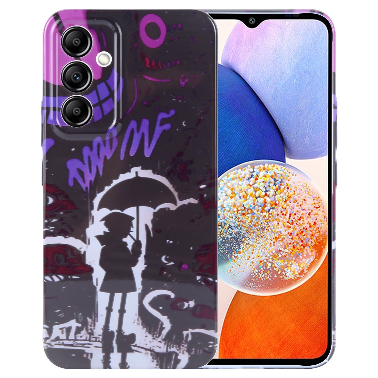 Samsung Galaxy A14 5G Painted Pattern PC Phone Case with Precise Hole Design