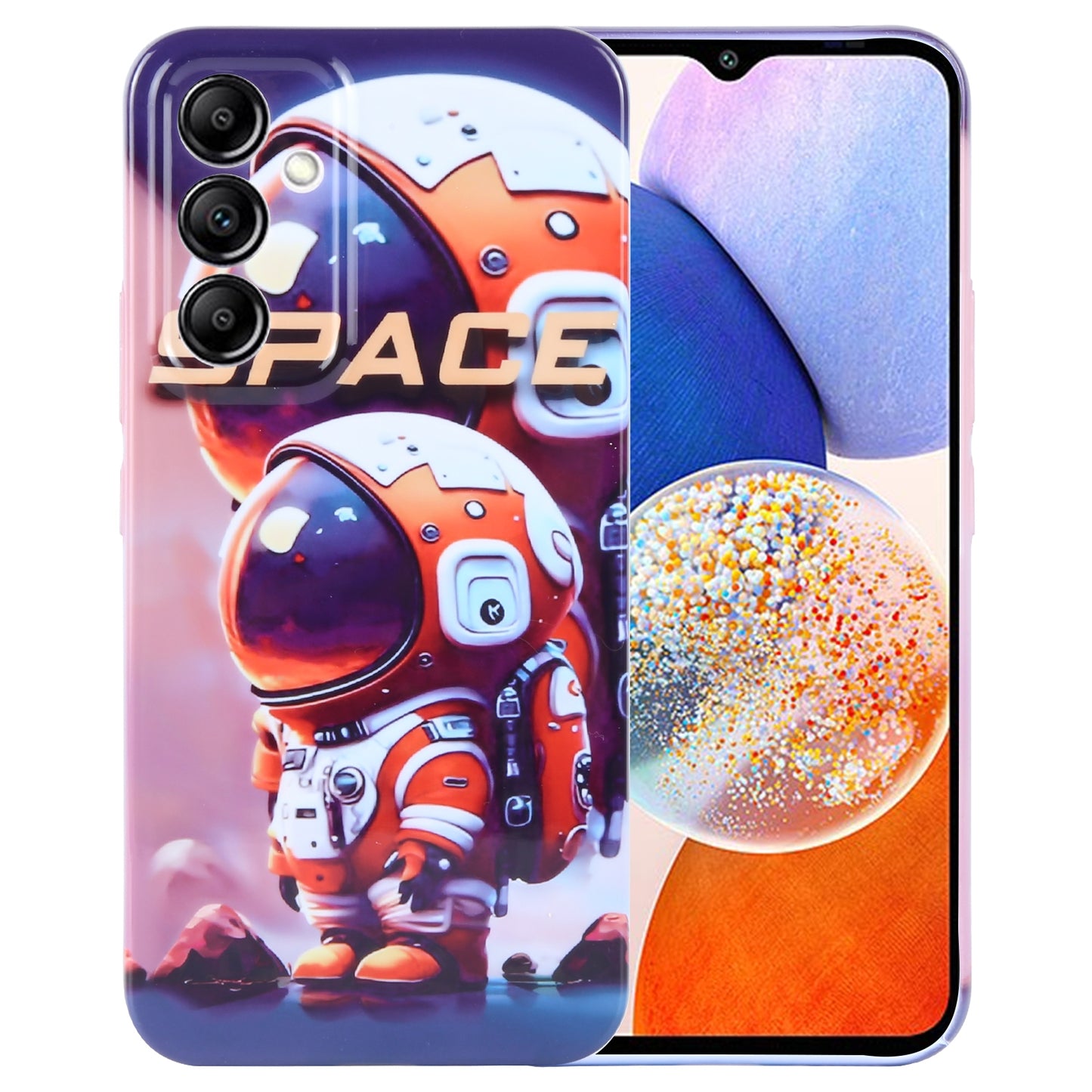 Samsung Galaxy A14 5G Painted Pattern PC Phone Case with Precise Hole Design