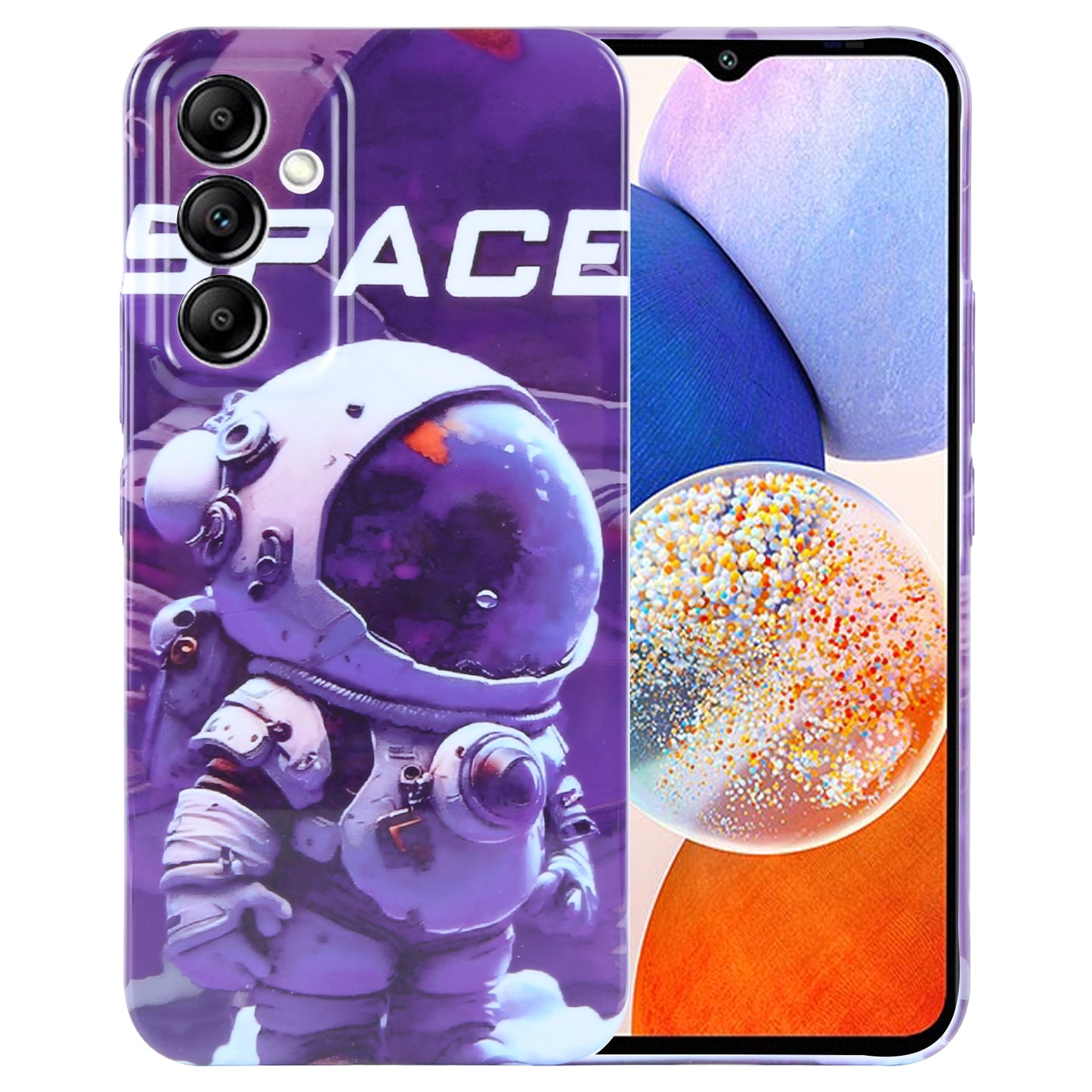 Samsung Galaxy A14 5G Painted Pattern PC Phone Case with Precise Hole Design