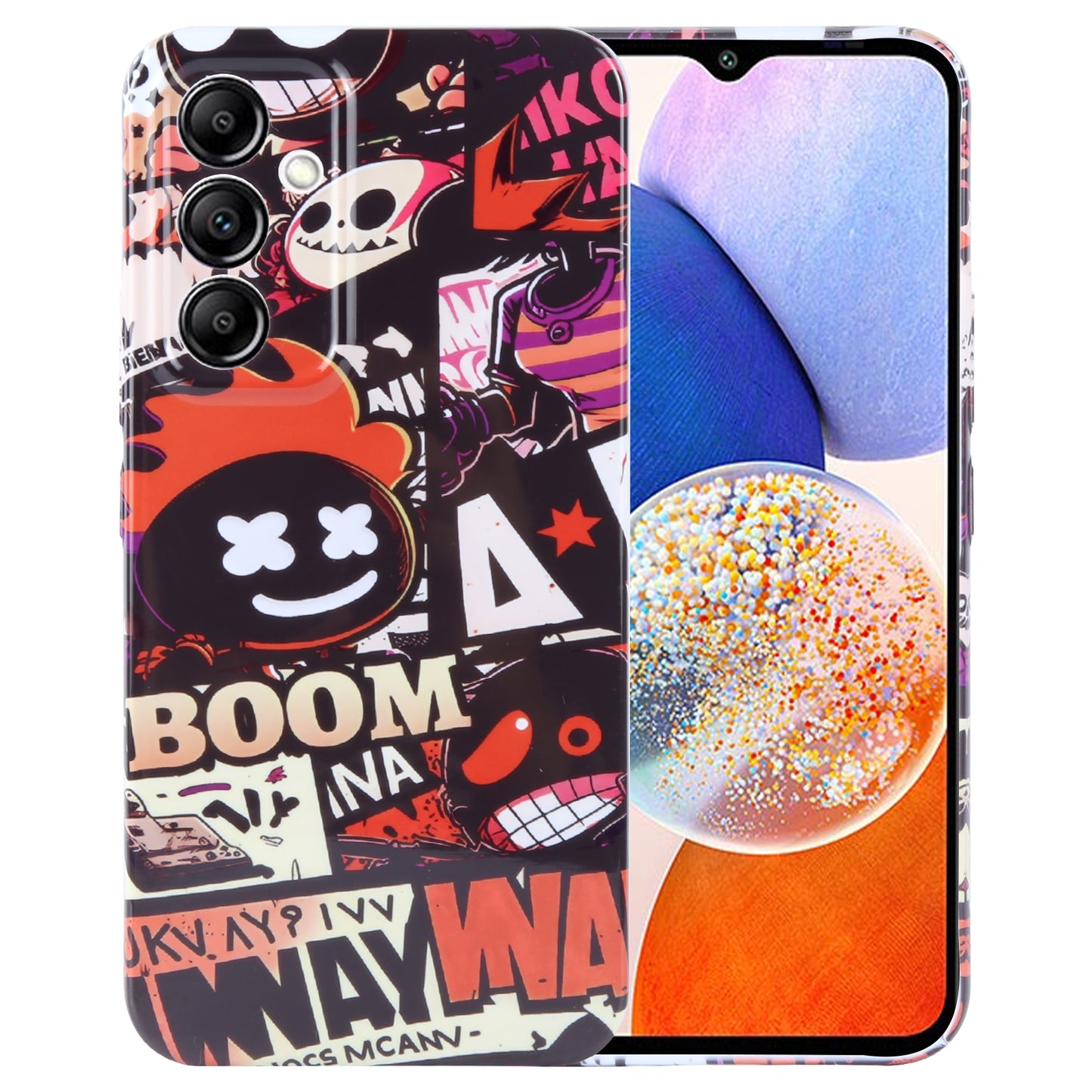 Samsung Galaxy A14 5G Painted Pattern PC Phone Case with Precise Hole Design