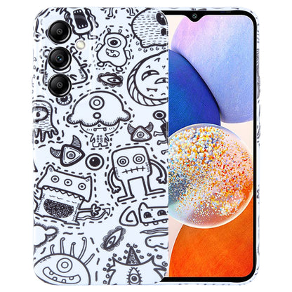 Samsung Galaxy A14 5G Painted Pattern PC Phone Case with Precise Hole Design