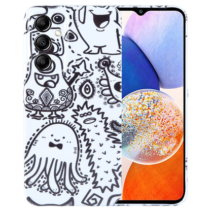 Samsung Galaxy A14 5G Painted Pattern PC Phone Case with Precise Hole Design