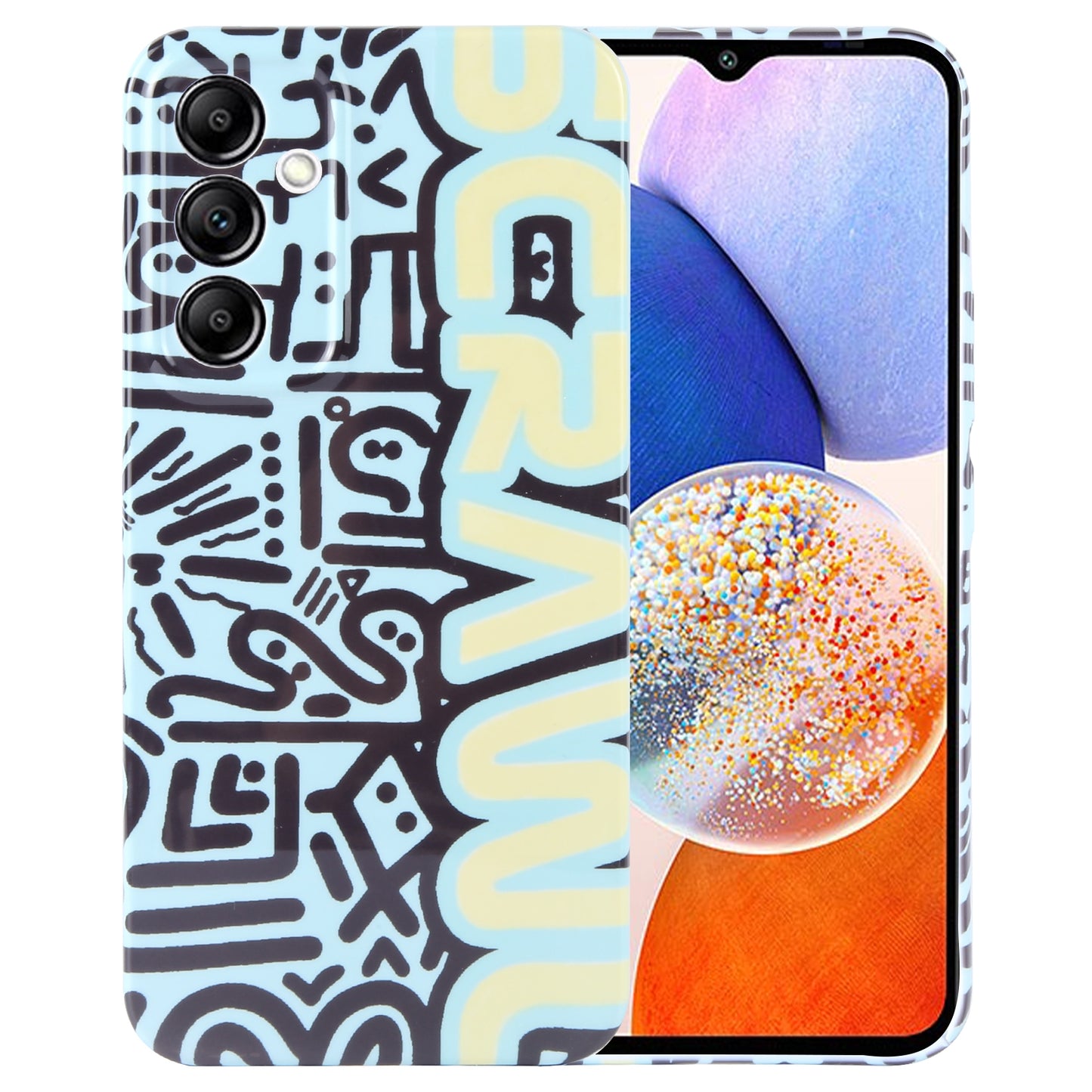 Samsung Galaxy A14 5G Painted Pattern PC Phone Case with Precise Hole Design