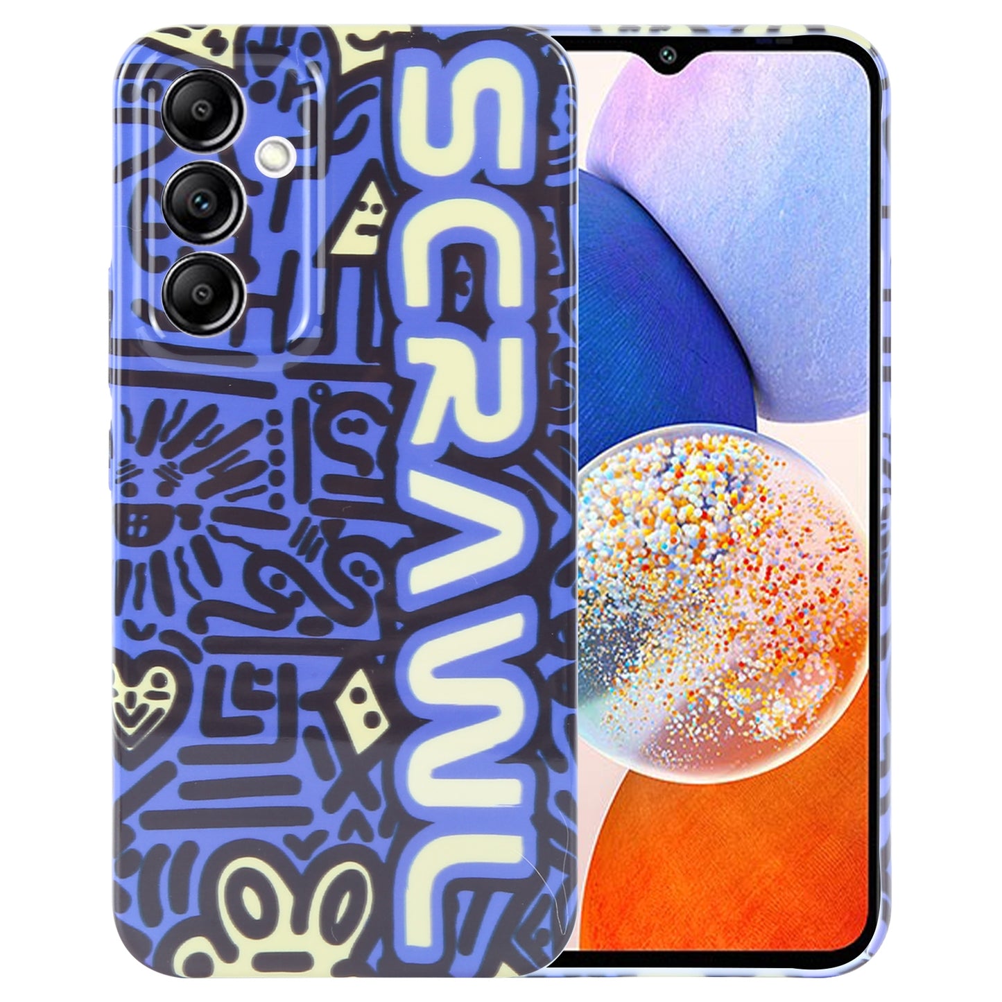 Samsung Galaxy A14 5G Painted Pattern PC Phone Case with Precise Hole Design