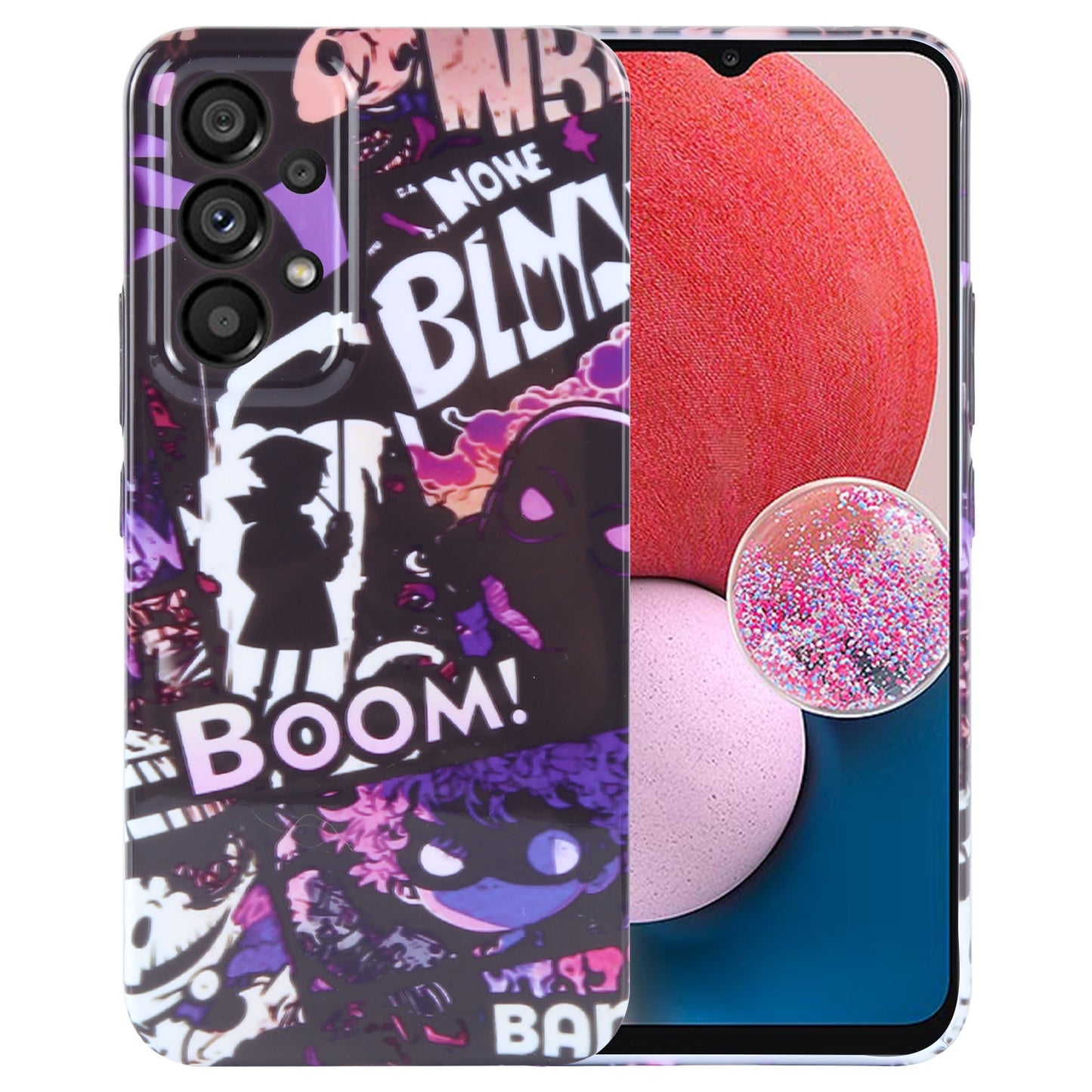 Samsung Galaxy A13 4G Painted Pattern PC Phone Case with Precise Hole Design