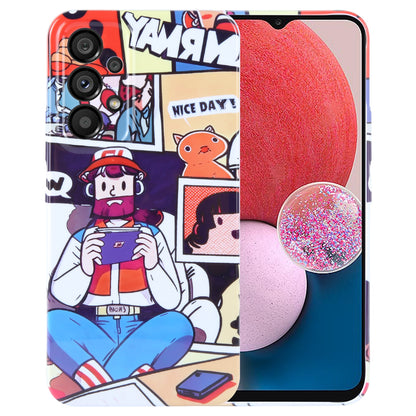 Samsung Galaxy A13 4G Painted Pattern PC Phone Case with Precise Hole Design