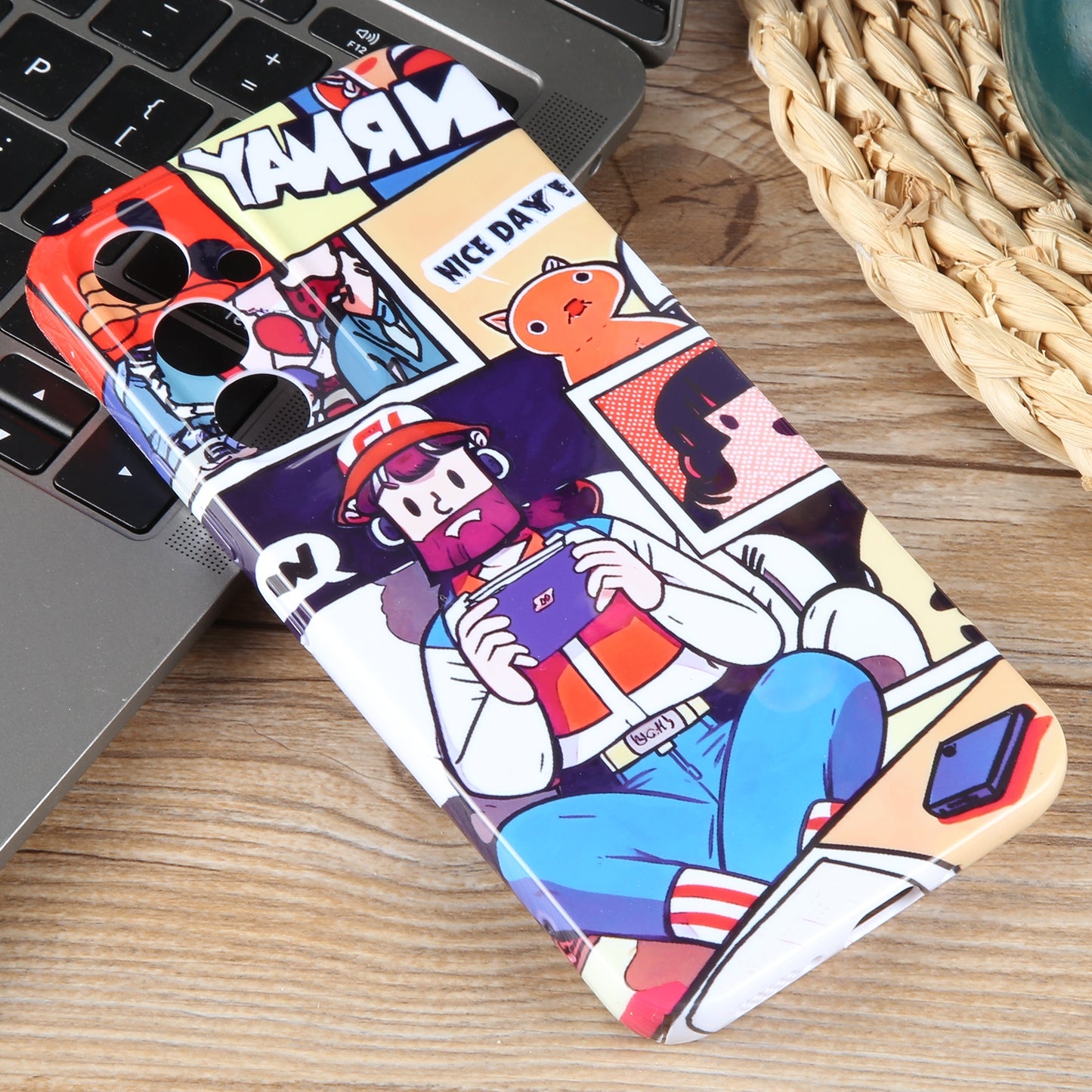 Samsung Galaxy A13 4G Painted Pattern PC Phone Case with Precise Hole Design