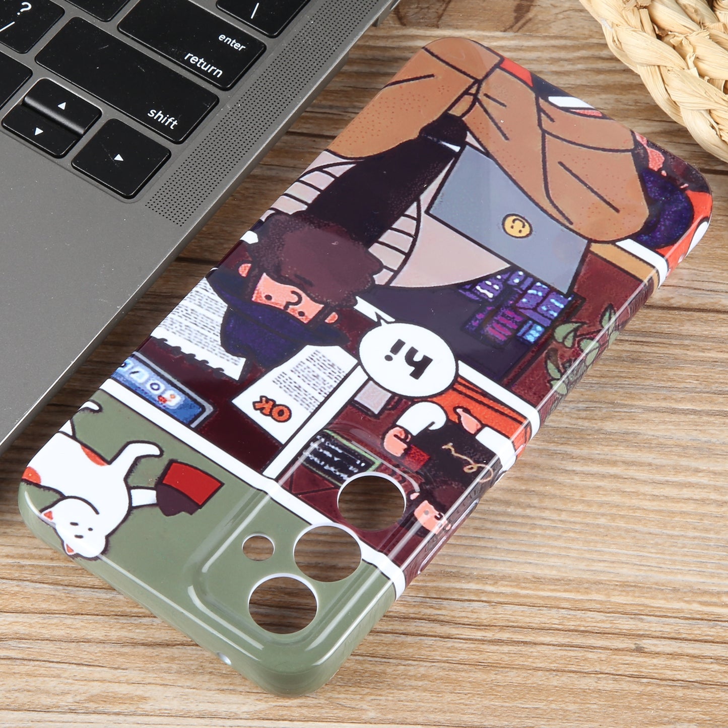 Samsung Galaxy A13 4G Painted Pattern PC Phone Case with Precise Hole Design