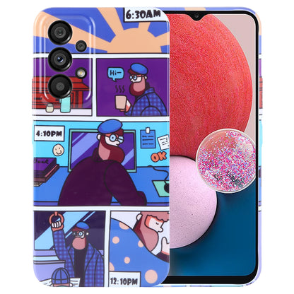 Samsung Galaxy A13 4G Painted Pattern PC Phone Case with Precise Hole Design