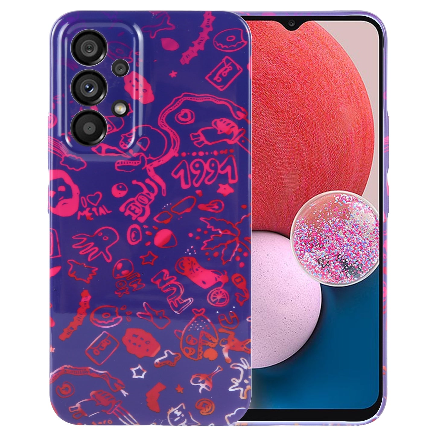 Samsung Galaxy A13 4G Painted Pattern PC Phone Case with Precise Hole Design