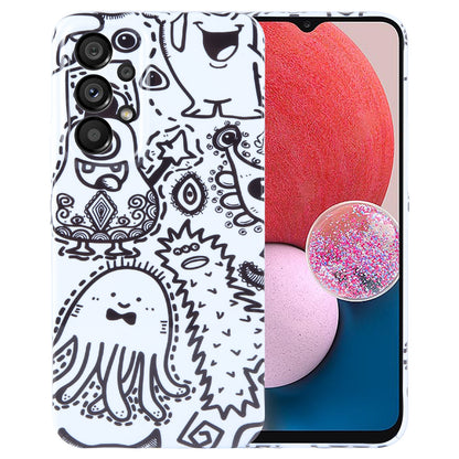 Samsung Galaxy A13 4G Painted Pattern PC Phone Case with Precise Hole Design