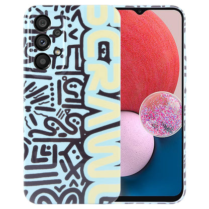 Samsung Galaxy A13 4G Painted Pattern PC Phone Case with Precise Hole Design