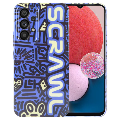 Samsung Galaxy A13 4G Painted Pattern PC Phone Case with Precise Hole Design
