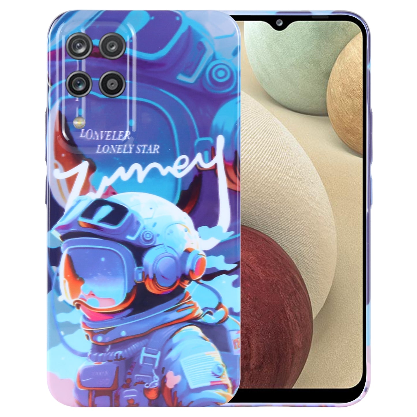 Samsung Galaxy A12 Painted Pattern PC Phone Case with Precise Hole Design