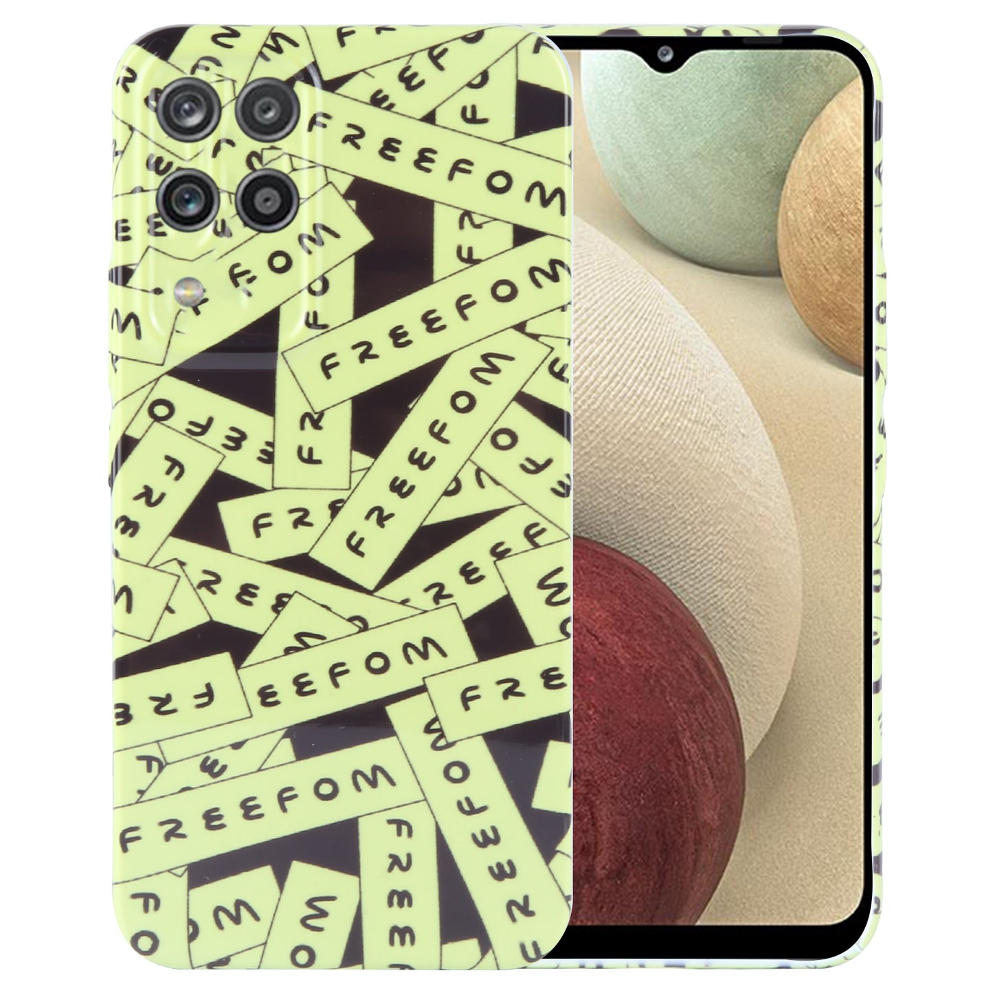 Samsung Galaxy A12 Painted Pattern PC Phone Case with Precise Hole Design