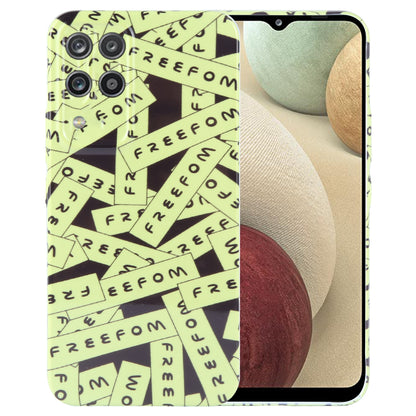 Samsung Galaxy A12 Painted Pattern PC Phone Case with Precise Hole Design