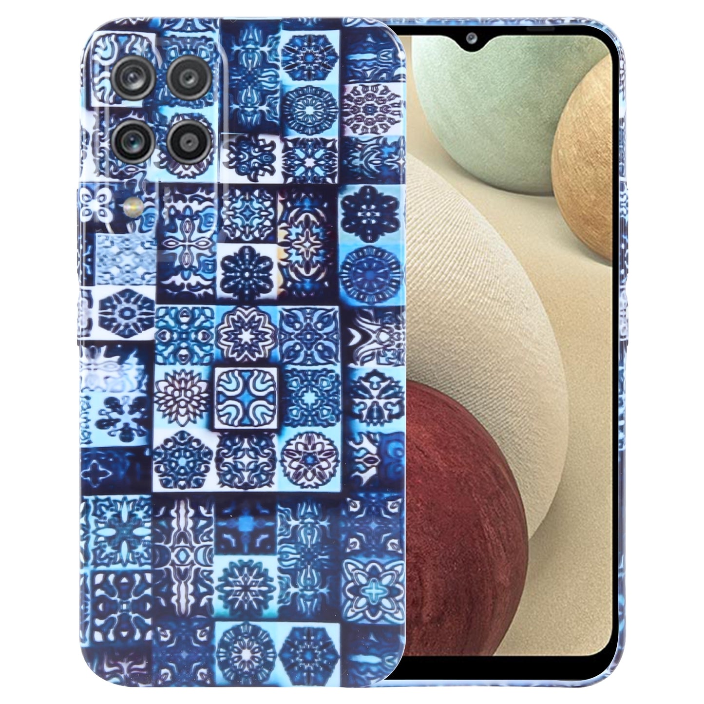 Samsung Galaxy A12 Painted Pattern PC Phone Case with Precise Hole Design