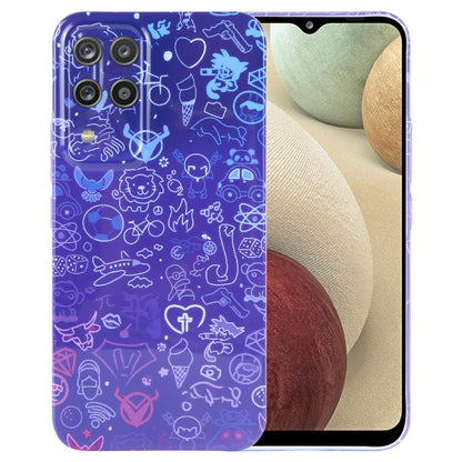 Samsung Galaxy A12 Painted Pattern PC Phone Case with Precise Hole Design