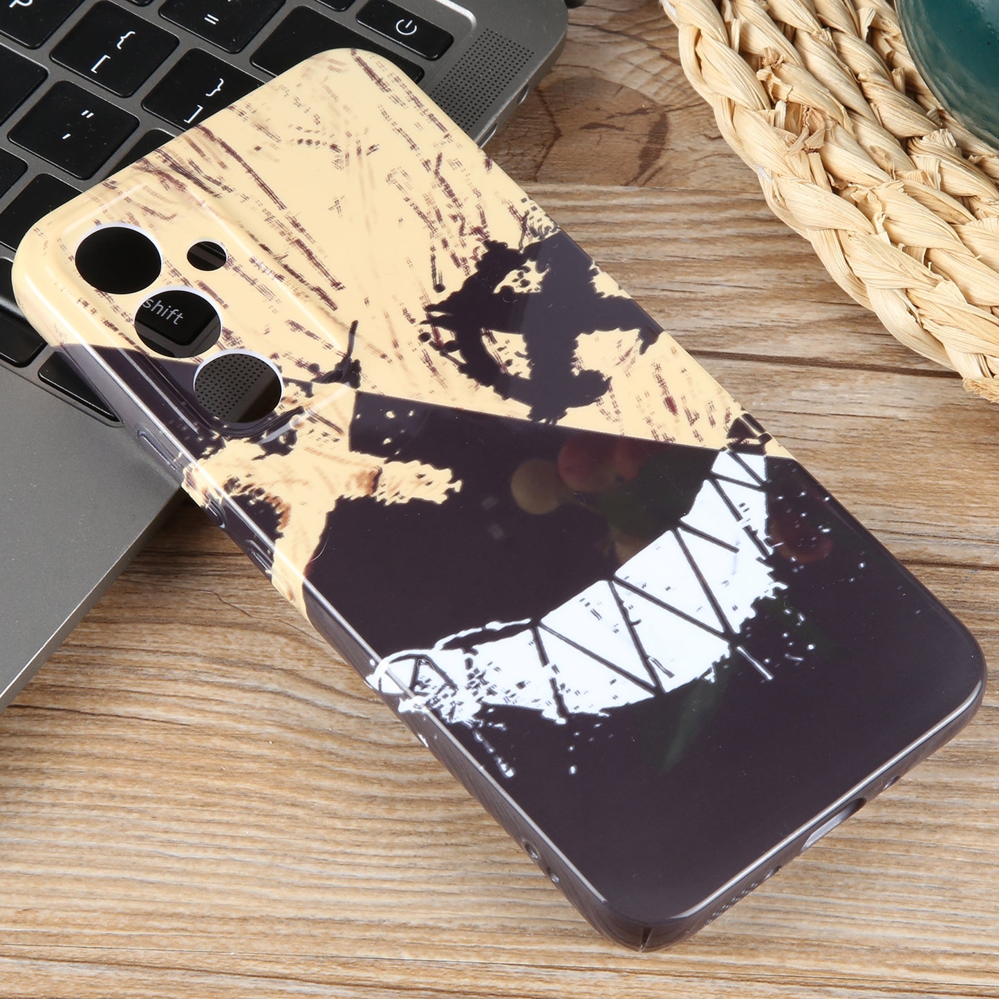 Samsung Galaxy A12 Painted Pattern PC Phone Case with Precise Hole Design
