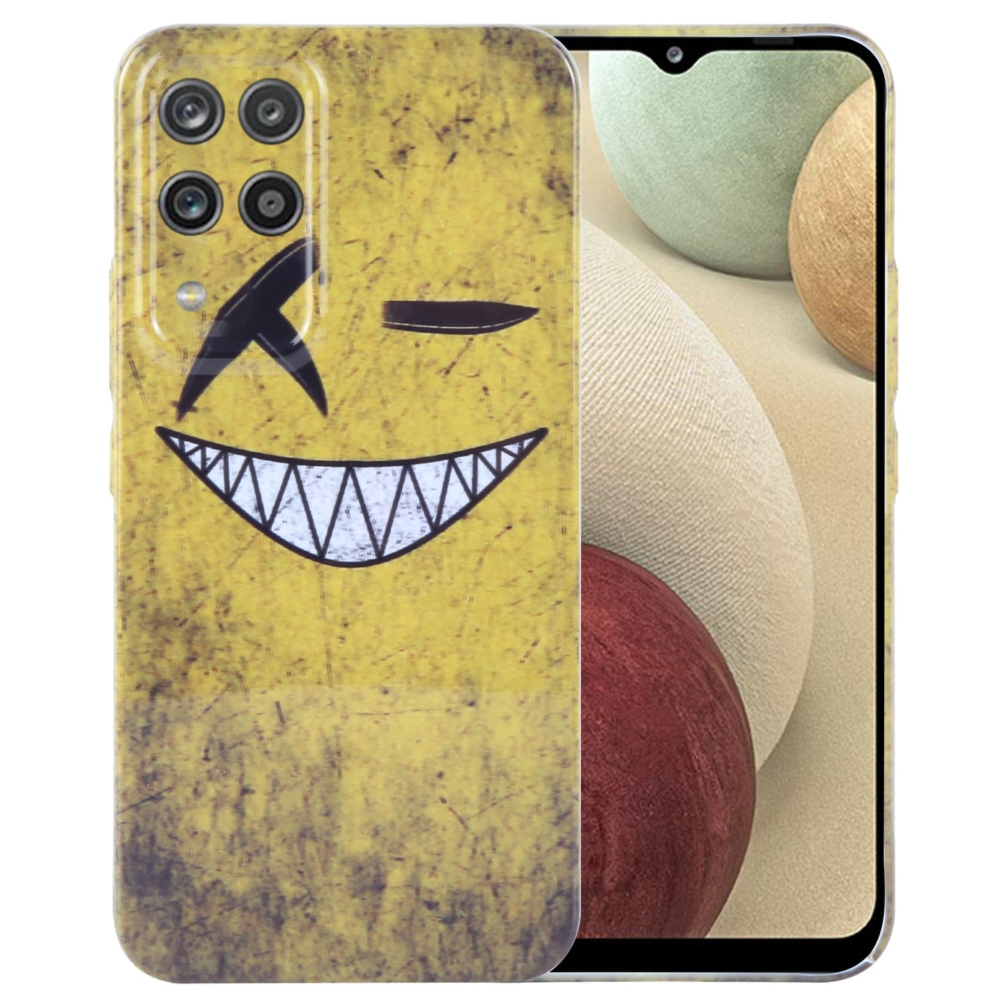 Samsung Galaxy A12 Painted Pattern PC Phone Case with Precise Hole Design
