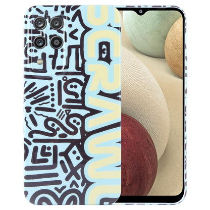 Samsung Galaxy A12 Painted Pattern PC Phone Case with Precise Hole Design