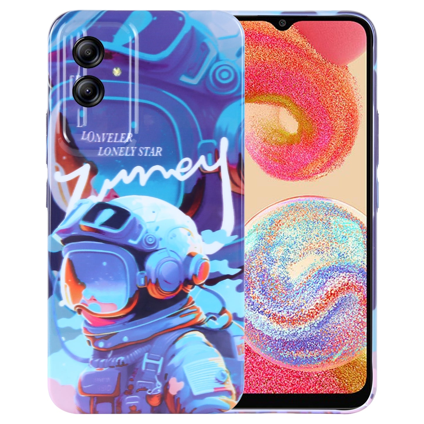 Samsung Galaxy A04e Painted Pattern PC Phone Case with Precise Hole Design